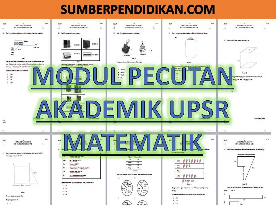 Modul Pecutan Akademik UPSR Matematik - Sumber Pendidikan
