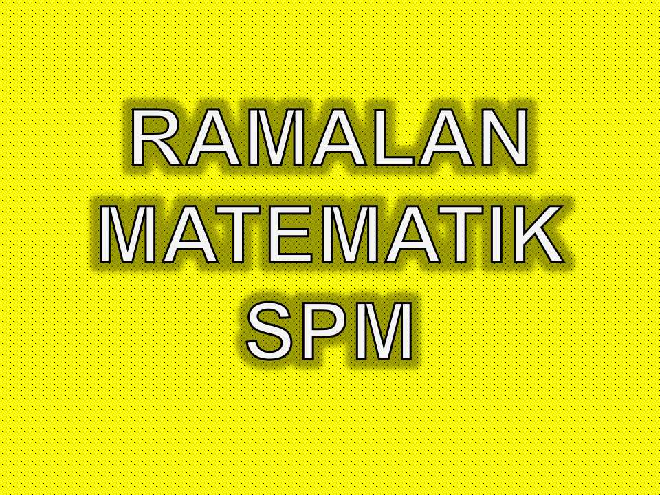 Ramalan SPM Matematik - Sumber Pendidikan