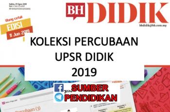 Percubaan UPSR Kelantan 2019 Bahasa Inggeris Penulisan 