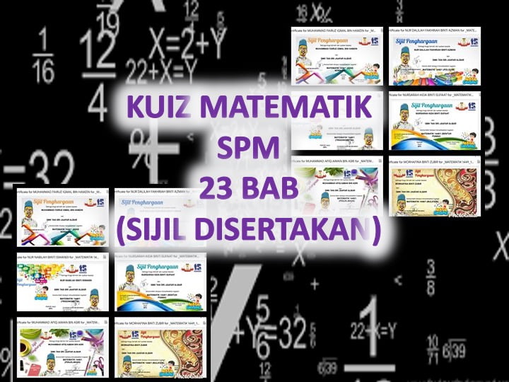 Kuiz Matematik Spm Bab 10 Bearing Sumber Pendidikan